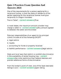 Quiz 2 Practices Exam Question And Answers 2024
