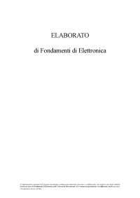 ELABORATO Fondamenti di Elettronica - Stefano Vellucci - +2PT