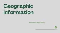 Geographic Information: Mapping Our World with Data