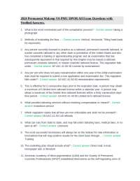 2024 Permanent Makeup VA PMU DPOR All Exam Questions with Verified Answers.