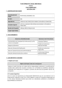 Plan operativa ANUAL individual