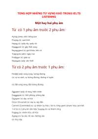 Listening từ vựng cho general english