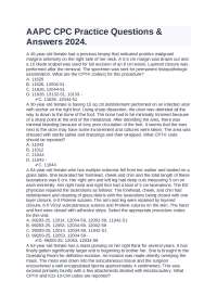AAPC CPC Practice Questions & Answers 2024.