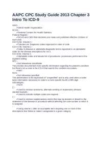 AAPC CPC Study Guide 2013 Chapter 3 Intro To ICD-9