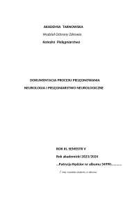Proces z oddziału neurologii
