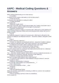 AAPC - Medical Coding Questions & Answers