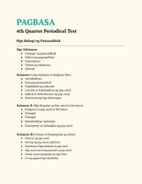 Pagbasa at Pagsusuri ng Iba’t-Ibang Teksto Tungo sa Pananaliksik 4th Quarter Reviewer
