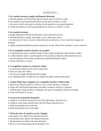 Demand and Supply in a Competitive Market