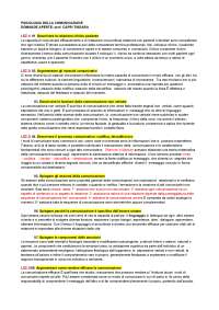 Paniere delle aperte di psicologia della comunicazione. prof. Capri Tindara