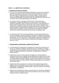 La libertad de conciencia y creencias en España