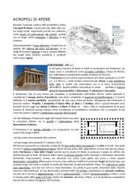 ACROPOLI DI ATENE- appunti storia dell'arte