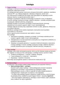 Autofagia - programowana śmierć komórkowa typu II