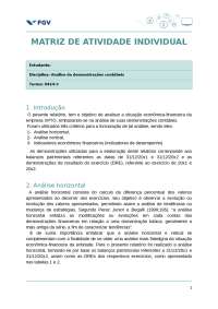 Análise de Indicadores Financeiros: Estudo de Caso da Empresa XPTO
