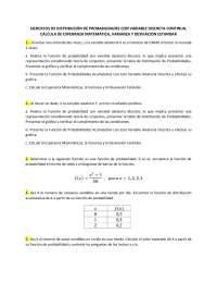 Ejercicios de distribución de probabilidades con variable discreta y continua