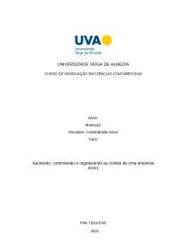 Apurando, controlando e organizando as contas de uma empresa
