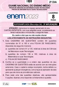 Prova do Enem estudos
