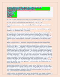 NFHS WRESTLING EXAM Questions With Verified Correct Answers Latest Update 2024