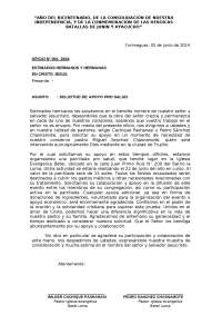 oficio de solicitud para solicitar apoyo