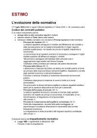Dispense con domande d'esame di Estimo - corso di Papetti Massimiliano a.a. 2024