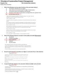 Principle of Construction Project Management