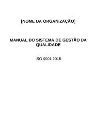 Manual do Sistema de Gestão da Qualidade