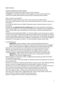 Riassunto del libro "Il sistema penale", integrato con gli appunti