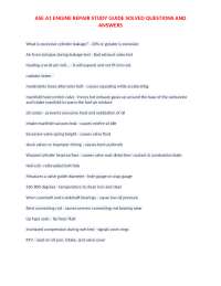 ASE A1 ENGINE REPAIR STUDY GUIDE SOLVED QUESTIONS AND ANSWERS