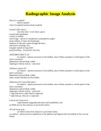 Radiographic Image Analysis