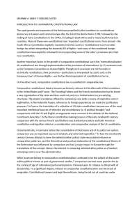 Comparative Constitutional Law: Internationalization and Uses