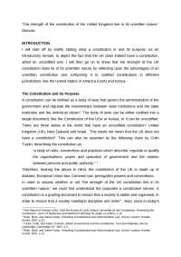LAWS10090 Constitutional Law The strength of the constitution of the United Kingdom lies i
