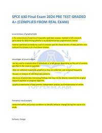 SPCE 630 Final Exam 2024 PRE TEST GRADED  A+ (COMPLIED FROM REAL EXAM)