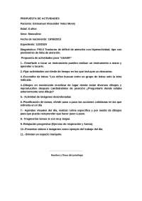 Propuesta de tratamiento