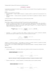 Automatica - lezioni introduttiva, modelli. Introduzione sistemi a tempo continuo
