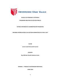 El Sistema Integrado de Administración Financiera (SIAF) en la Gestión Pública - Prof. Wil