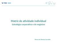Estratégia Corporativa e de Negócios da Dom Beef Carnes