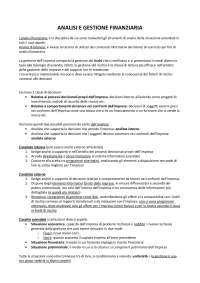 ANALISI E GESTIONE FINANZIARIA 30 E LODE + DOMANDE, PIERLUIGI BENIGNO