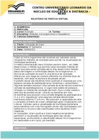 Coloração de Gram - Prática de laboratório