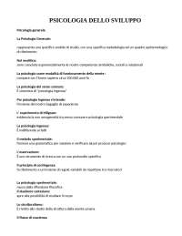 PSICOLOGIA DELLO SVILUPPO (UNIPEGASO) COMPLETO E AGGIORNATO AL 2025