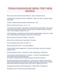 TEXAS ROADHOUSE MENU TEST NEW REVIEW
