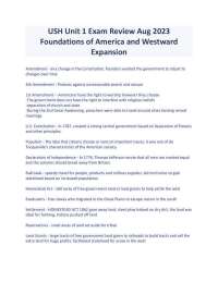 Foundations of America and Westward Expansion