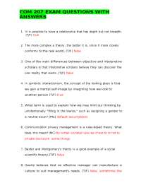 COM 207 EXAM QUESTIONS WITH ANSWERS