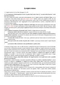 Le origini cristiane-Testi e autori (secoli I-II)