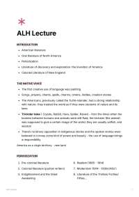 American Literature: A Historical Overview and Key Authors