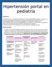hipertension portal pediatria