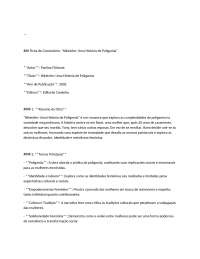 Ficha de comentário e citações parafraseadas