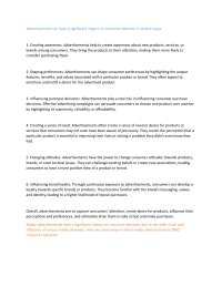 The Impact of Media Advertisements on Consumer Behavior