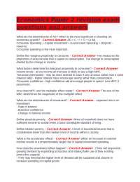 Economics Paper 2 revision exam questions and answers