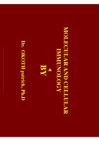 Immunology amd immunochemistry