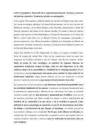 Concepcion y desarrollo de la exposicion permanente