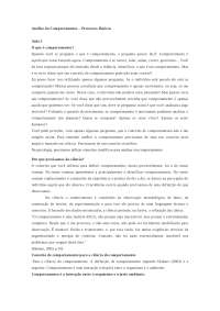 Comportamento Operante e Reforço: Conceitos Fundamentais da Análise do Comportamento